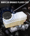 Beefed Up Brake Fluid Reservoir Cap Replacement For Ford F150 Expedition And Lincoln Navigator 2015 2021 With Spiral Seal Heavy Duty Gasket Cover To Stop Evaporation And Leaks Compatible With FL3Z2162A Parts on reservoir