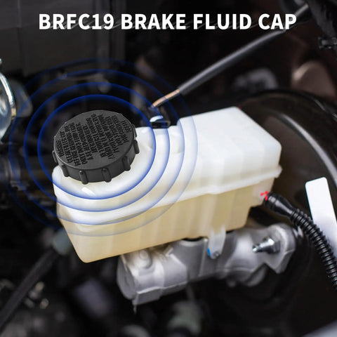 Beefed Up Brake Fluid Reservoir Cap Replacement For Ford F150 Expedition And Lincoln Navigator 2015 2021 With Spiral Seal Heavy Duty Gasket Cover To Stop Evaporation And Leaks Compatible With FL3Z2162A Parts on reservoir