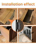 Six Pack Five Knuckle Door Hinges For Three Quarter Inch Thick Doors, 270 Degree Full Rotation Stainless Steel Institutional Hinge installed on various doors