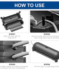 Steps for using the Two Pack Waterproof Outdoor Extension Cord Cover Weatherproof Electrical Connection Box for Outdoor Outlets Plugs Sockets Black
