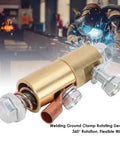 Heavy Duty 500A Brass Welding Ground Clamp With Rotating Device And M10 Hole Diameter For Superior Copper Contact, Reliable Grounding, And Long Lasting Heavy Performance On Every Tough Job