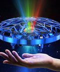 Hand Operated Kids Drone With AI Motion Sensor, Rechargeable Mini Quadcopter That Auto Hover, 360 Flip Roll, Glow In The Dark LED Light Show