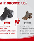 Rock Solid Heavy Duty Steel Dump Trailer Hinge Weld On Replacement For Tilt Beds And Garden Gates comparison of quality steel hinge.