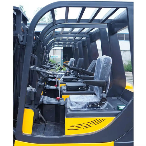 Heavy Duty 2 Ton And 3 Ton Electric Forklift Stacker With Compact Design For Easy Warehouse Material Handling operator seats.
