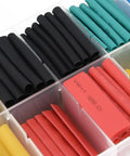 Dope 280pc Heat Shrink Tubing Kit With 2 To 1 Ratio Wire Cable Sleeves Assortment In Multiple Colors For Electrical Projects And Secure Insulation Connections That Fit Perfectly. Color-coded 2:1 polyethylene tubes in storage tray