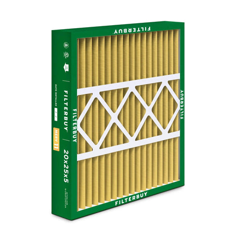 MERV 11 Pleated Air Filter 20x25x5 For Pets And Allergies 4 Pack Fits Honeywell FC100A1037 Lennox X6673