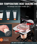 No Fuss Fully Automatic Cup Sealer Pumping Six Hundred Cups Hour With Digital Control Panel sealing cups at 250°C with heat sealing ring.
