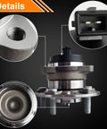 Close-up of Heavy Duty Rear Wheel Bearing And Hub Assembly Set 5 Lug With ABS showing detailed features.