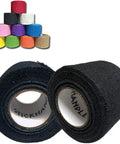 Rock Solid Drumstick Grip Tape Hella Tight Non Slip Cotton Gauze Wrap Kickass Pro Pack Black, two rolls of black grip tape.