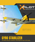 RC Plane BF109 Fighter 4 Channel RC Aircraft With Aileron And Gyro Stabilizer Flying, Yellow Design, in Action Mid-Air