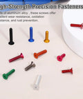 10 Pack M3x10mm Aluminum Alloy Cup Head Hex Socket Screws Countersunk Head Bolts For Model Kits Drones RC Cars In Orange