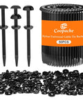 Heavy Duty Nylon Universal Zip Tie Buckles For Cars Upgraded Automotive Zipper Clips And Fender Zip Ties Dome Head Black 50 Count