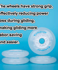 Grippy Go-To Inline Skate Wheel Replacement Pack 100mm 110mm 24mm Wide 78A Hardness Outdoor Indoor Roller Skating Wheels