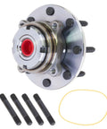 Top Shelf Front Wheel Bearing And Hub Assembly For 1999 Ford F250 F350 Super Duty 4WD showing the assembly with coarse threaded studs and bolts.