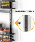 Solid Setup 9 Tier Over The Door Pantry Organizer Built Tough To Store Spices And Jars Straight Up Heavy Duty Metal Hanging Rack vertical view with jars