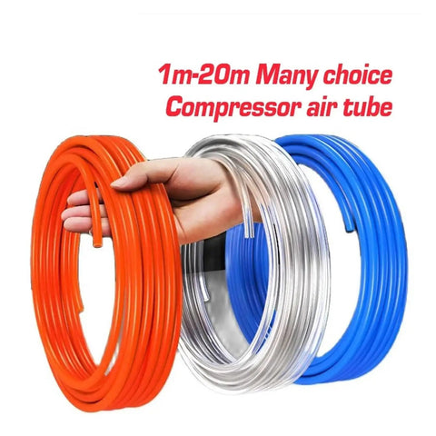 Pro Grade Flexible Pneumatic Tube Air Hose Kicks Industrial Automation With Compressed Air Flow Superior Elasticity Plus Shape Memory Quick Connectors Make Install Easy No Glue Or Welding Needed Full Control Over Workshop Gear Whenever You Need It, 1m-20m coils