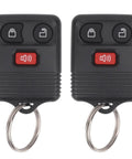 Keyless Entry Remote Key Fob For Ford F Series F150 F250 F350 Escape Expedition Explorer Ranger And More, 3 Button Replacement Pack Of 2