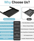 Comparison chart of Under Desk Drawer With Full Extension Ball Bearing Slides 20.1 Inch Carbon Steel for standing desks and others