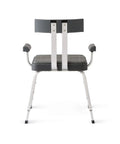 Back view of Momentum Shower Chair For Adults, Premium Non Slip Bath Seat With Adjustable Height, Armrests, and Curved Backrest.