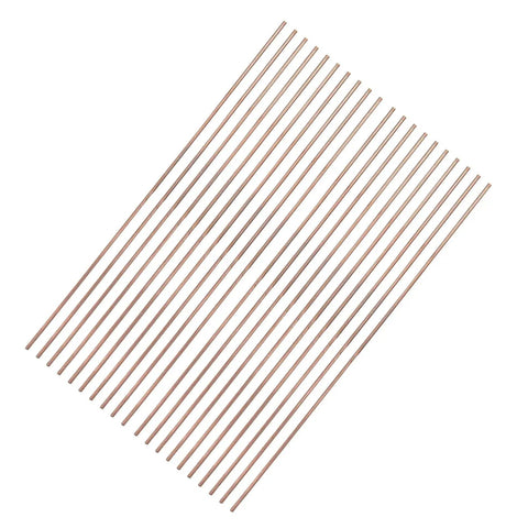 Top Picks For HVAC Pros 20 Pcs Phosphor Copper Welding Rods 2.5mm Diameter, showing 20 rods laid out for AC and refrigerator repairs.