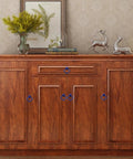 12 Pack Royal Blue Four Leaf Clover Cabinet Knobs And Drawer Pulls Zinc Alloy Hardware With Screws For Cabinets Installed