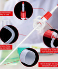 Heavy Duty Manual Drum Siphon Pump With Replacement Flex Hose For 55 Gallon Barrels showcasing pump switch, bendable hose, and liquid extraction design.