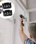 Installation of Self Closing Half Inch Semi Concealed Cabinet Hinges, Heavy Duty Steel, for kitchen cabinets or gates, 2 pack
