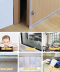 30 Ft Weather Stripping Door Seal Tape Silicone Self Adhesive Draft Stopper applied to door and window for draft prevention