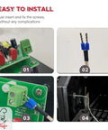 7 Inch RTD Temperature Probe Sensor Replacement For Grills And Smokers Internal Ambient Probe Compatible With Traeger And Z Grill Pellet Grills Grills Pro Grade Premium 304 Stainless Steel PT1000 Sensor installed on grill control board