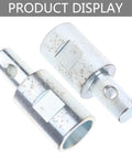 Beefy Durable Steel Water Drill Borer Adapter For Earth Auger Bits Arbor Connector close-up on white background