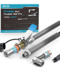 Workhorse Grease Gun Accessory Kit With 12000 PSI Quick Release Coupler And 90 Degree Adapter 39.4 Inch Dual Spring Flexible Hose