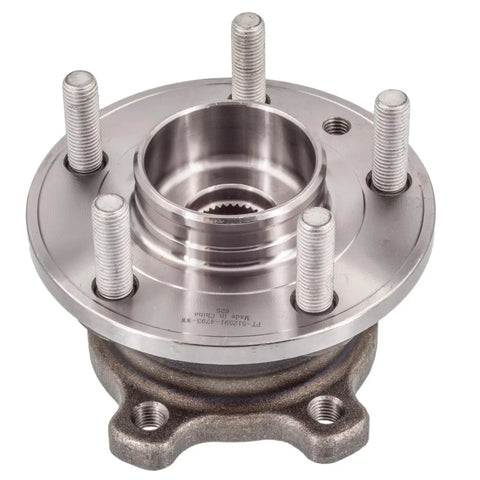 Front Hub Bearing Assembly For Ford Focus 2016 2017 2018 5 Lug Without Abs 512591, pre-greased and pre-sealed, close-up view.