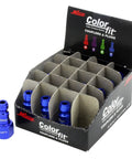 Box of Blue T Style Pneumatic Plugs One Quarter Inch NPT Female, 20 Pack, Push to Connect, Color Coded Air Line Fittings
