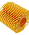 Close-up of Oil Filter Kit 10 Pack 04152-YZZA3 with pleated paper design for Toyota and Lexus, fits GS300 GS350 IS250 IS350 GX460