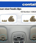 Two Pack Beige Sun Visor Clips For Chevy Silverado 1500 Tahoe And GMC Sierra 1500 Yukon 2007-2013, Auto Retainer Clips Replacement