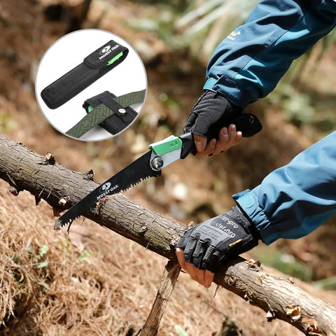 3 In 1 Folding Saw With Wood Metal And PVC Blades For Camping Backpacking Hunting And Bushcraft Pruning Hand Saw With Pouch Included And Quick Change Blade System For Easy Swaps In The Field