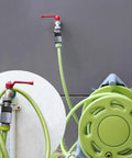 12 Piece 3/4 Inch Garden Hose Quick Connectors Kit With Male And Female Adapters for fast leak free setup installed on hose