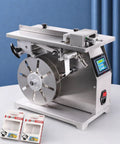 Super Fast 90 Degree Right Angle Labeling Machine With Touch Screen Display for applying labels on box edges.