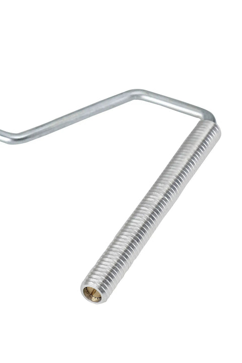Close-up of aluminum roller from 4 Piece Fiberglass Roller Tools Kit For Resin Laminating And Bubble Removal, Pro Grade