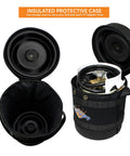 Gas Hauler Kit With Insulated Carry Case, 3 Lb Refillable Propane Tank And Adapter Hose For Camping And Outdoor Adventures