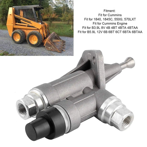 Fuel Transfer Pump Part 3918076 4937767 3917998 For B Series Engines Zinc Alloy Fuel Pump With Gasket Compatible With B3.9L B5.9L 4B 6BT ISBE, metal fuel transfer pump for Cummins B series engine
