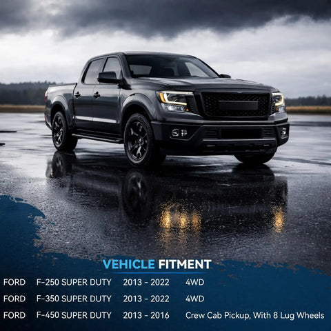 Ford F-Series truck compatible with Beefed-Up Front Brake Kit For Ford F-250 Super Duty 2012-2022 And F-350 Super Duty 2013-2022