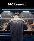 Man working under Two Pack LED Light Bars With Motion Sensor, 160 Lumens, Touchless Operation, Magnetic Mount, Battery Powered Slim Portable Lights