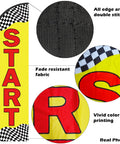 Start Finish Line Banner Feather Flag Pole Kit For Races Marathons And Special Events 8 Ft Advertising Flag details