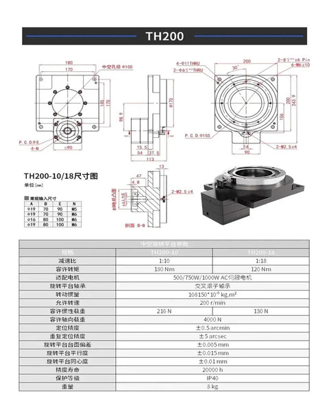 Top Shelf Hollow Rotary Actuator With Seamless 360 Degree Swivel Platform And Reliable 10 To 1 Gearbox Ratio dimensions and specifications