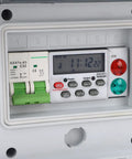 Outdoor Distribution Box With IP66 PVC PA66 Housing And Weatherproof Digital Timer For All Weather Use close-up display