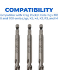 Pro Grade Pocket Hole Drill Bit For Accurate Pocket Hole Joinery With Easy Set Design In High Speed Steel Kreg Compatible