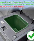Cool Box Center Console Organizer Tray For Toyota Land Cruiser Prado 250 And Lexus GX550 2024 2025 2026 Models With Factory Cool Box