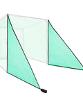 Two Pack Green Golf Triangle Side Net With Sandbags, Shank Barrier Net For Driving Cage Frame 10 By 10 Feet