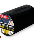 Waterproof Patch Seal Tape For Quick Leak Fixes, 6 Inch By 5 Foot Black, Flexible Silicone-Butyl Adhesive